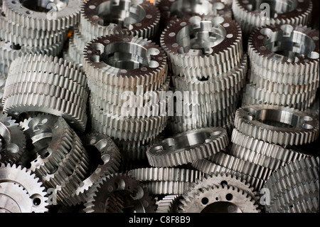 Gears, technological industry, Hebei, Province of Hebei, China Stock Photo
