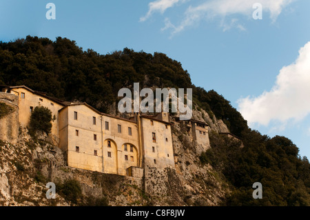 Franciscan sanctuary of Greccio, Greccio, Rieti, Lazio (Latium, Italy Stock Photo