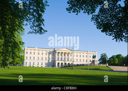 Det Kongelige Slott (Royal Palace, Oslo, Norway, Scandinavia Stock Photo