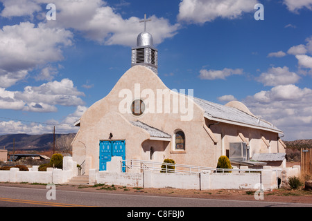 Catholic church in San Ysidro, New Mexico. Stock Photo