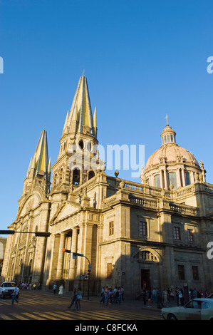 Cathedral in Plaza de Armas, Guadalajara, Mexico Stock Photo