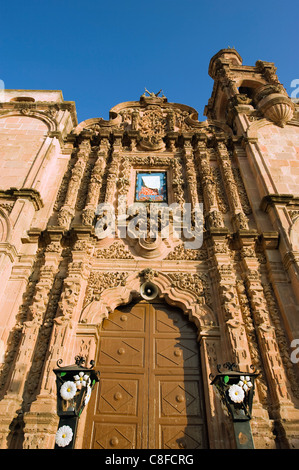 Templo de Pardo, dating from 1757, Guanajuato, UNESCO World Heritage Site, Guanajuato state, Mexico Stock Photo