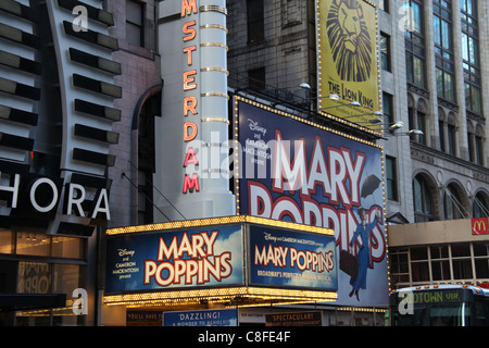 Mary Poppins Musical on Broadway Stock Photo