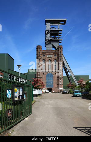 Germany, Europe, Bottrop, Ruhr area, North Rhine-Westphalia, coal, mining, shaft, Prosper II, conveyor, tower, Malakowturm, grou Stock Photo
