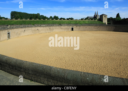 Germany, Europe, Xanten, Rhine, Lower Rhine, North Rhine-Westphalia, archaeological park, park, open-air museum, Roman park, Rom Stock Photo