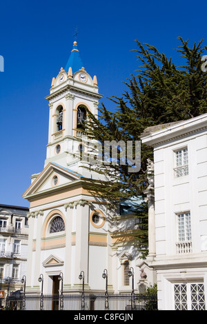 Cathedral on Plaza de Armas in Punta Arenas, Magallanes Province, Patagonia, Chile Stock Photo