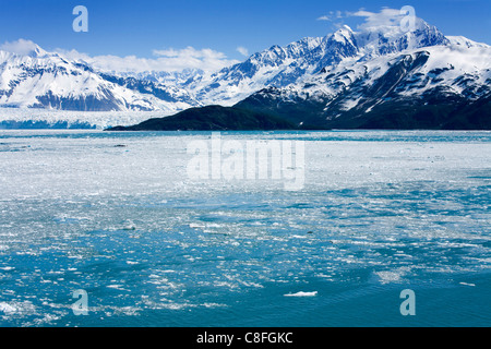 Hubbard Glacier in Yakutat Bay, Gulf of Alaska, Southeast Alaska, United States of America Stock Photo