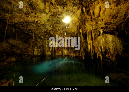 Cenote Dzitnup, underground sinkholes which has only one natural source ...