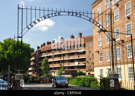 Council housing, Kennington Park Estate, London Borough of Lambeth, London, Greater London, England, United Kingdom Stock Photo