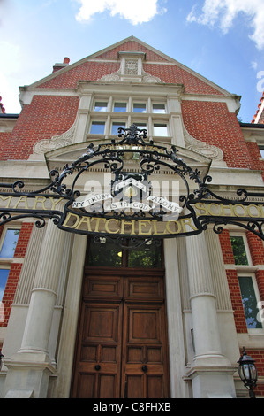 Mary Datchelor School building, Camberwell Grove, Camberwell, Borough of Southwark, Greater London, England, United Kingdom Stock Photo