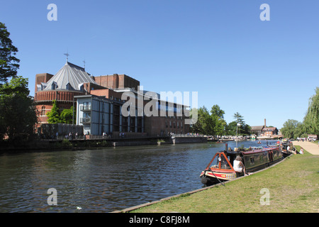 Royal Shakespeare Theatre Stratford Upon Avon Stock Photo