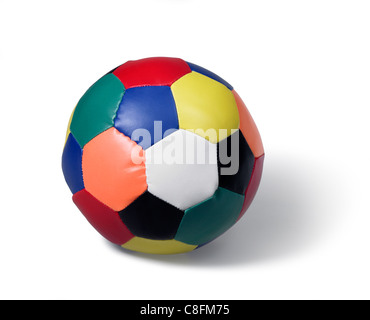 a colorful soft ball in white back Stock Photo