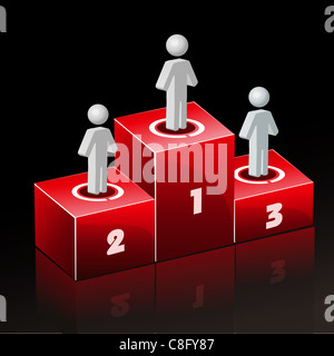 illustration of ranking symbols with peoples Stock Photo - Alamy