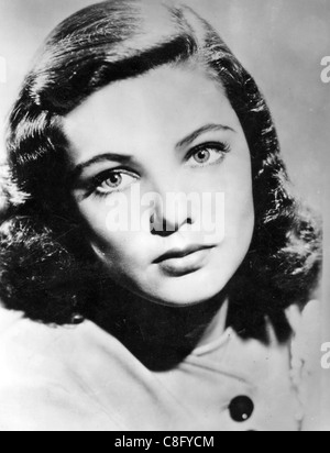GENE TIERNEY (1920-1991) US film and stage actress Stock Photo