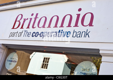 britannia building society uk gb high street bank co-operative co-op Stock Photo
