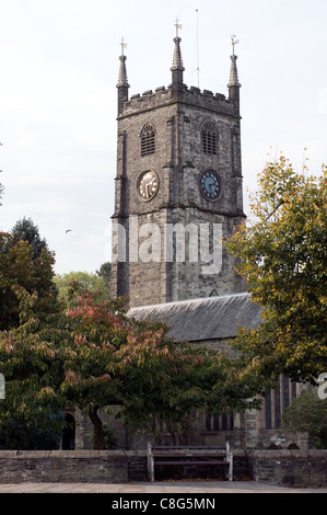 St Eustachius' parish church, Tavistock. Christian community, St Eustachius Church,bell tower, christianity, church, country, de Stock Photo