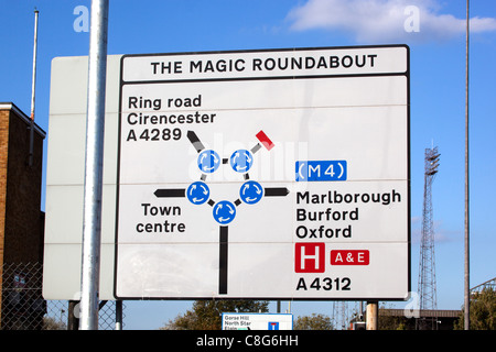 Swindon Magic Roundabout Stock Photo - Alamy