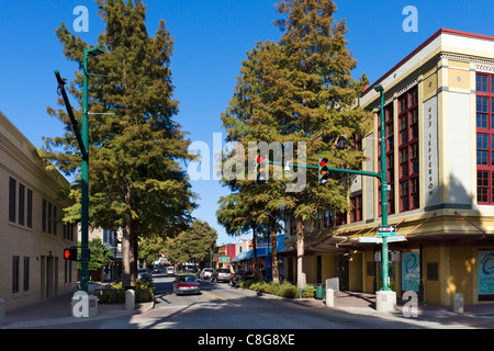 Jefferson Street in downtown Lafayette, Lousiana, USA Stock Photo