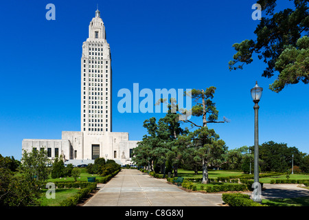 The State Capitol building, Baton Rouge, Louisiana, USA Stock Photo