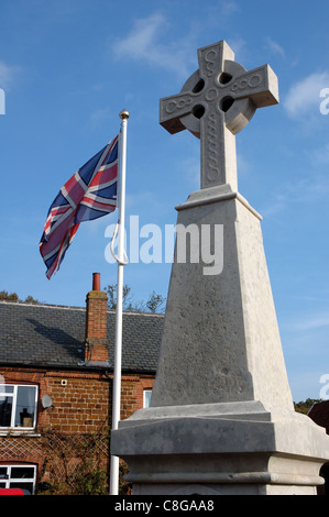 War memorial at Snettisham in Norfolk, UK Stock Photo