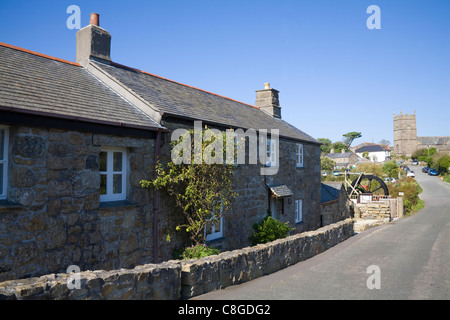 Cornwall England UK Zennor village with Wayside Museum and Trewey Mill Stock Photo