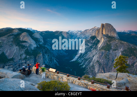 Half Dome from Glacier Point, Yosemite National Park, UNESCO World Heritage Site, California, United States of America Stock Photo
