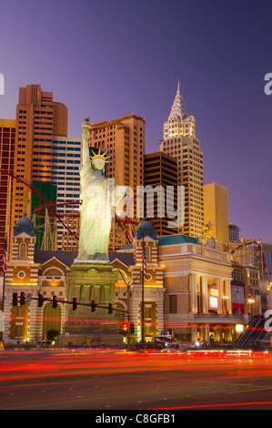 New York New York Hotel and Casino, Las Vegas, Nevada, United States of America Stock Photo