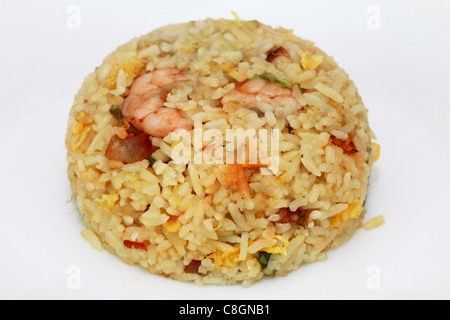 Chinese Yang Zhou Fried Rice Stock Photo