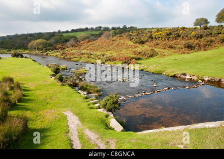 River Plym at Cadover Bridge, Devon, UK Stock Photo