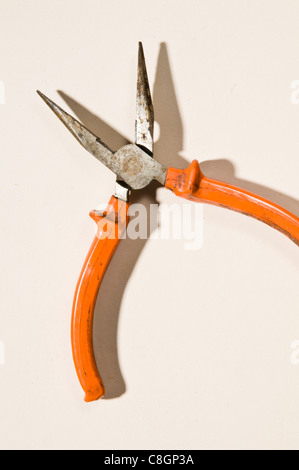 Old long nosed Pliers Stock Photo