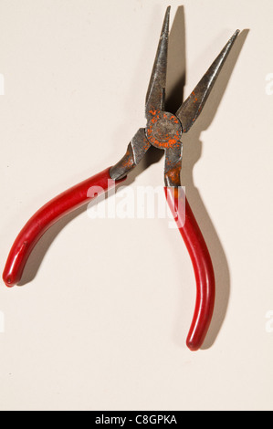 Old long nosed Pliers Stock Photo