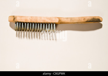 Old wire Brush Stock Photo