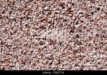 Close up of pebble dash wall Stock Photo