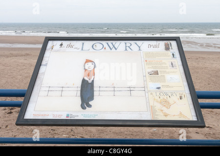 Lowry's Berwick upon Tweed - a picture at Spittal promenade Stock Photo