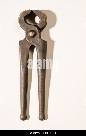 Rusty old pair of Pincers Stock Photo