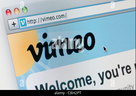 Vimeo video website Stock Photo - Alamy