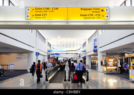 Newark Airport interior Stock Photo