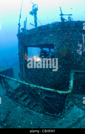 Wreck of Haven, Amoco Milford Haven tanker, Arenzano, Liguria, Italy Stock Photo