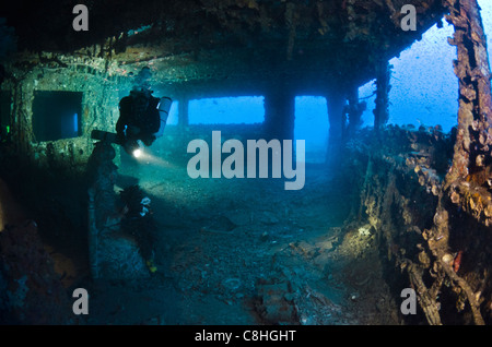 Wreck of Haven, Amoco Milford Haven tanker, Arenzano, Liguria, Italy Stock Photo