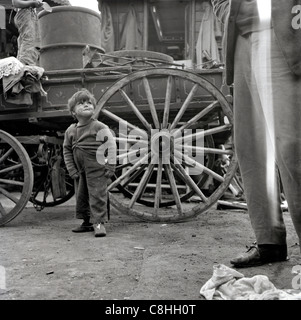 Gypsies living in Kent in 1961 Stock Photo