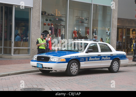 Boston Police Department Car Massachusetts USA Stock Photo - Alamy