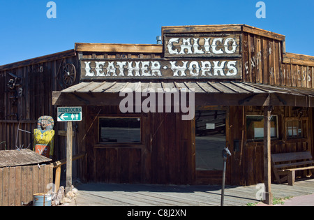 U.S.A. California, Calico, the old mine town near the Route 66 Stock Photo