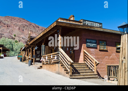 U.S.A. California, Calico, the old mine town near the Route 66 Stock Photo