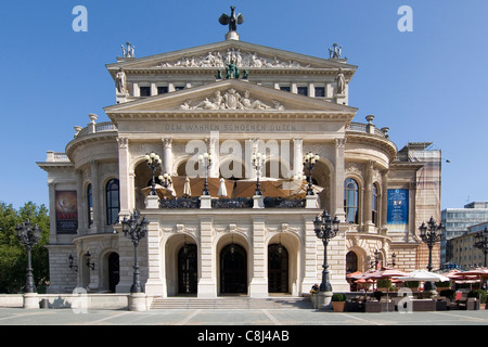 Old opera, Frankfurt, opera-house, architecture, architectural style, opera, concert hall, concert hall, architectural style, ep Stock Photo