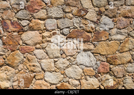 Medieval stone wall Stock Photo