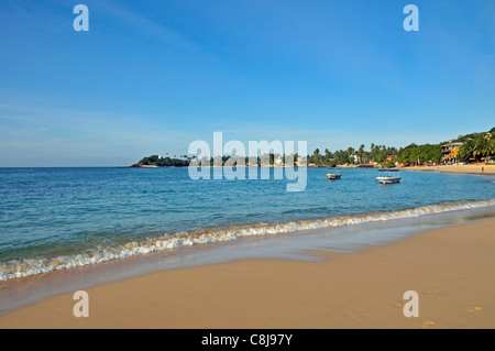 Asia, Ceylon, coast, seashore, sand beach, beach, seashore, South Asia, Unawatuna, Sri Lanka Stock Photo