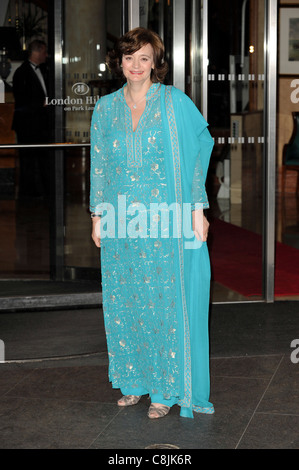 Cherie Blair arrives for the Asian Women of Achievement Awards at the Hilton, London, 20th May 2009. Stock Photo