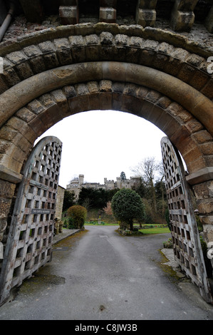 Stone gatehouse in Wiltshire, England, UK Stock Photo - Alamy