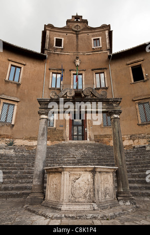 Barberini Palace entrance at Palestrina Stock Photo