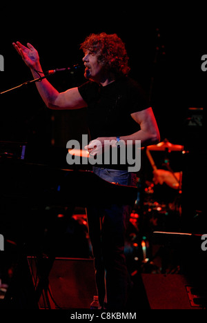 Rod Argent of the Zombies performs during Hippifest in Vienna, Virginia. Stock Photo